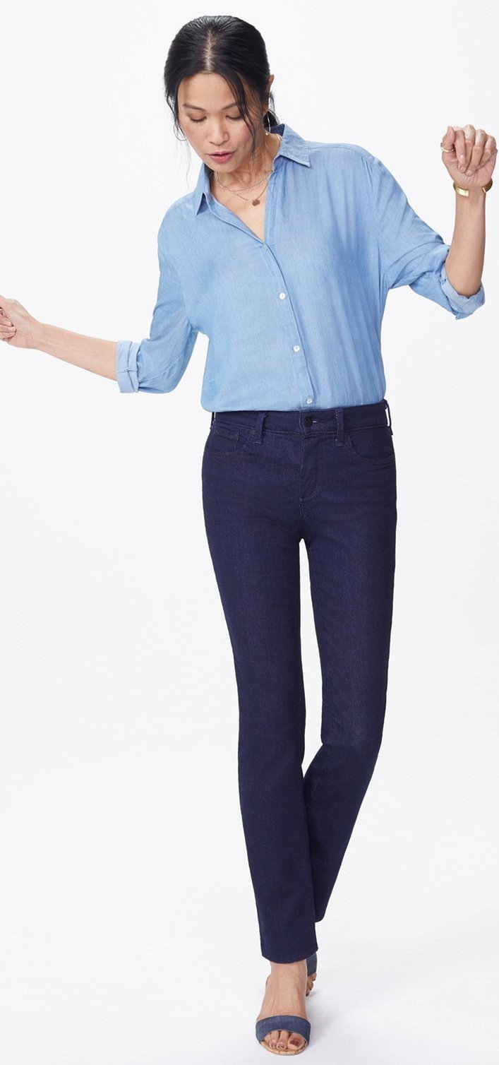 NYDJ Sheri Slim Jeans - Rinse