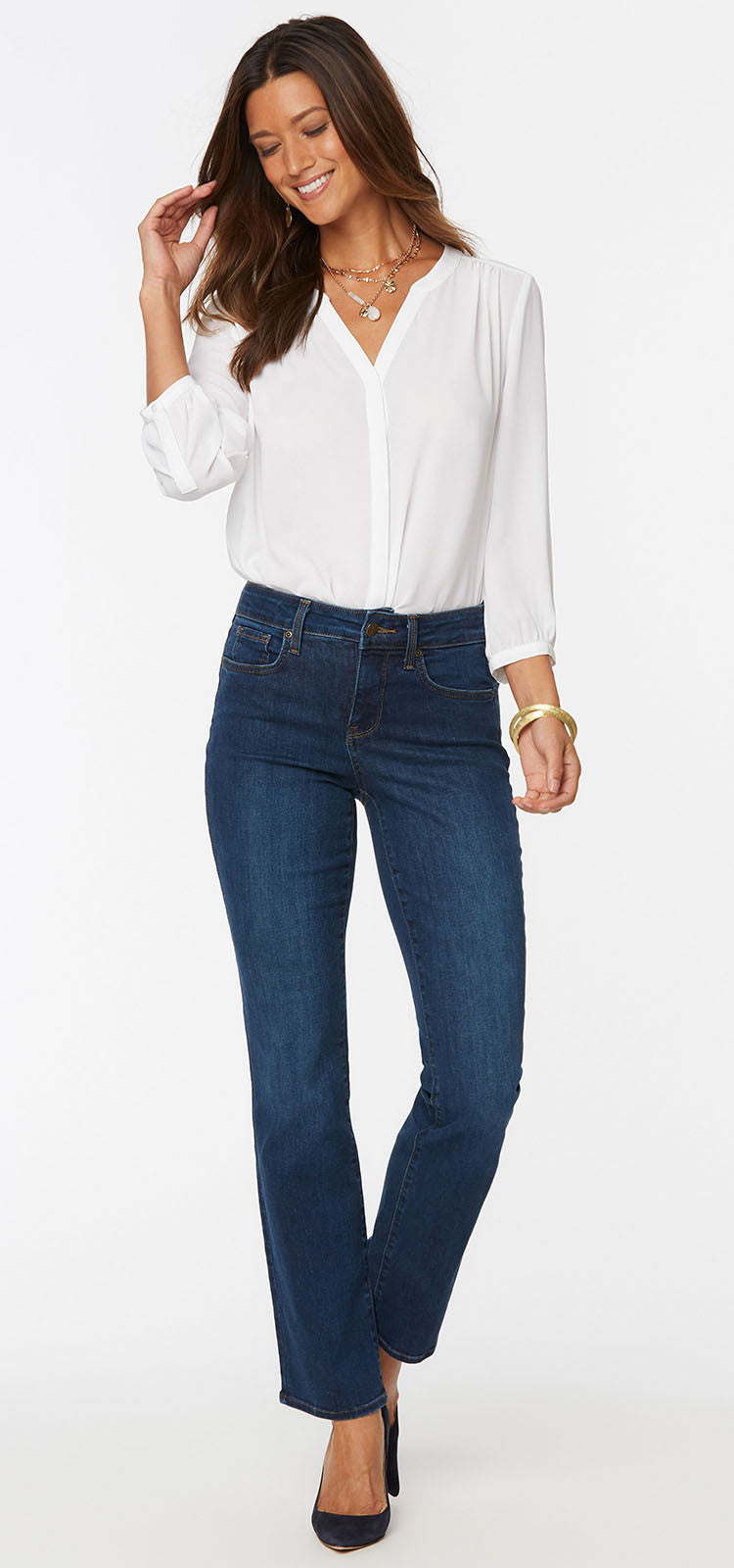 NYDJ Marilyn Straight Leg Jeans - Quinn