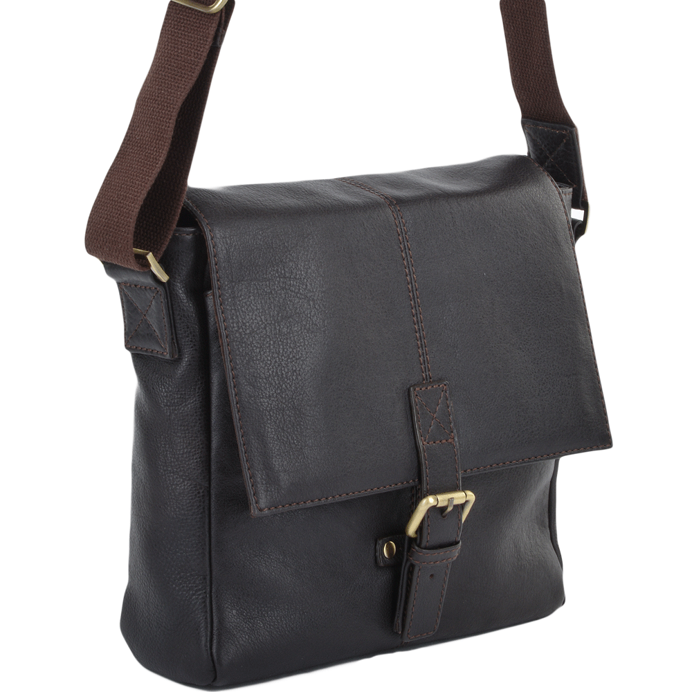 Ashwood Leather Battersea Black A4 Black Body Bag