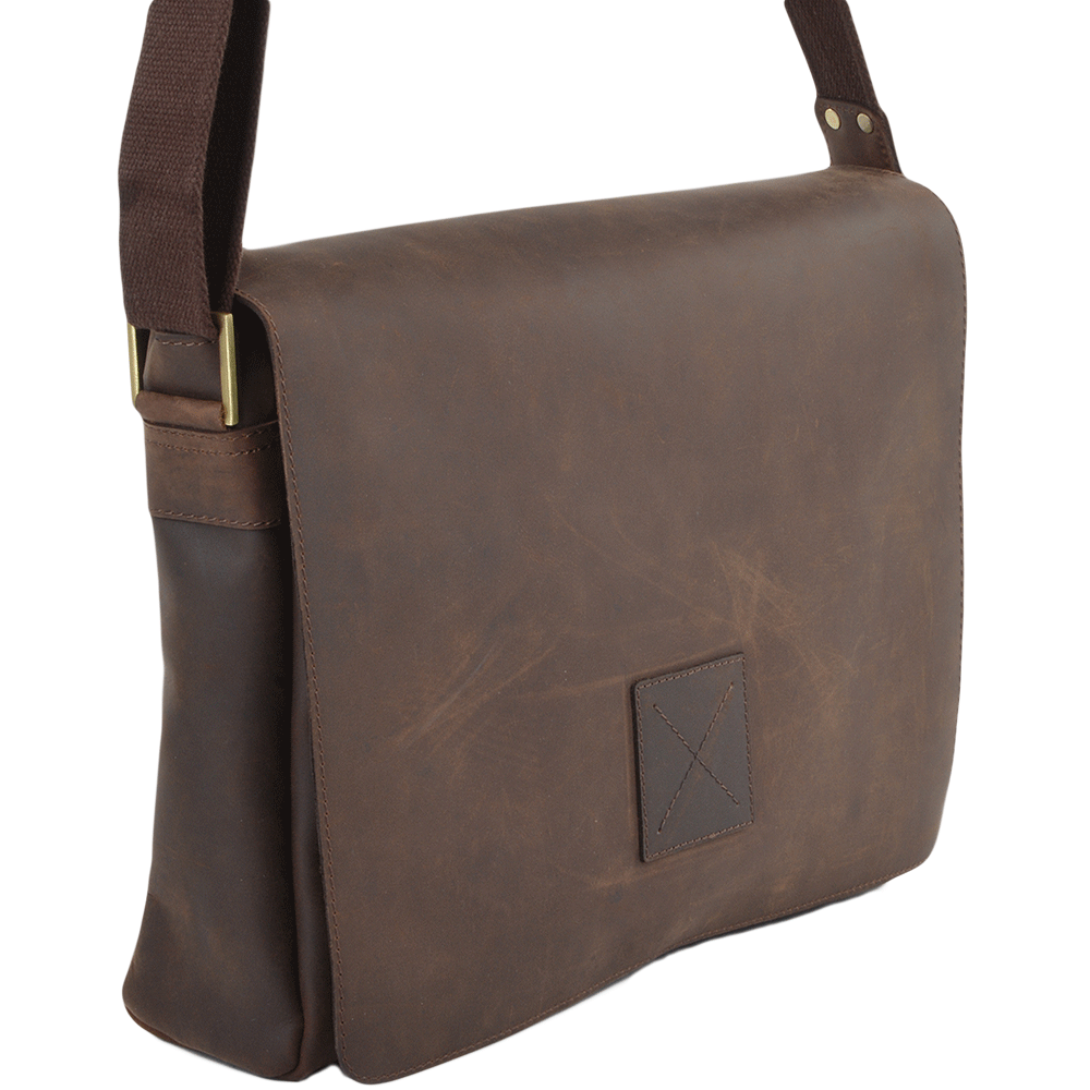 Ashwood Leather Hammersmith Pedro Mud Messenger Bag