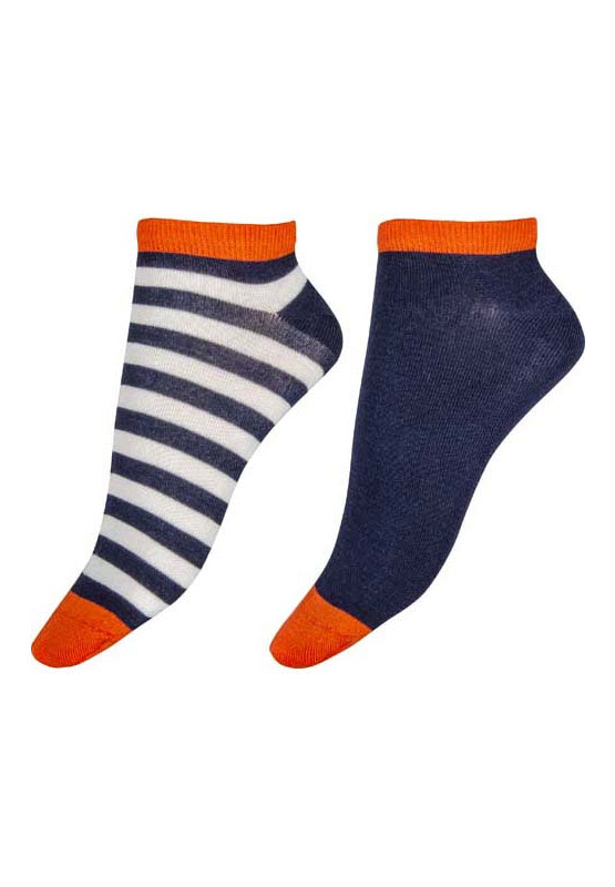 Pretty Polly Stripe Bamboo Navy Liners 2 Pack